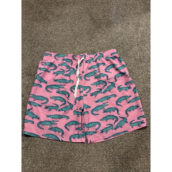 Chubbies Classic Swim Trunk Lot Pink Alligator Teal Sharks 7” Inseam Size XXL - Picture 2 of 16